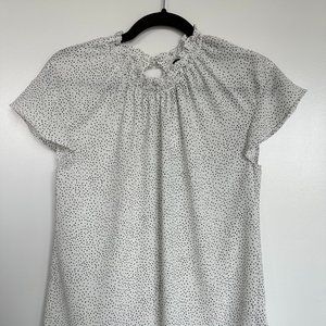 Express Mock Neck Flutter Sleeve Blouse - NWT